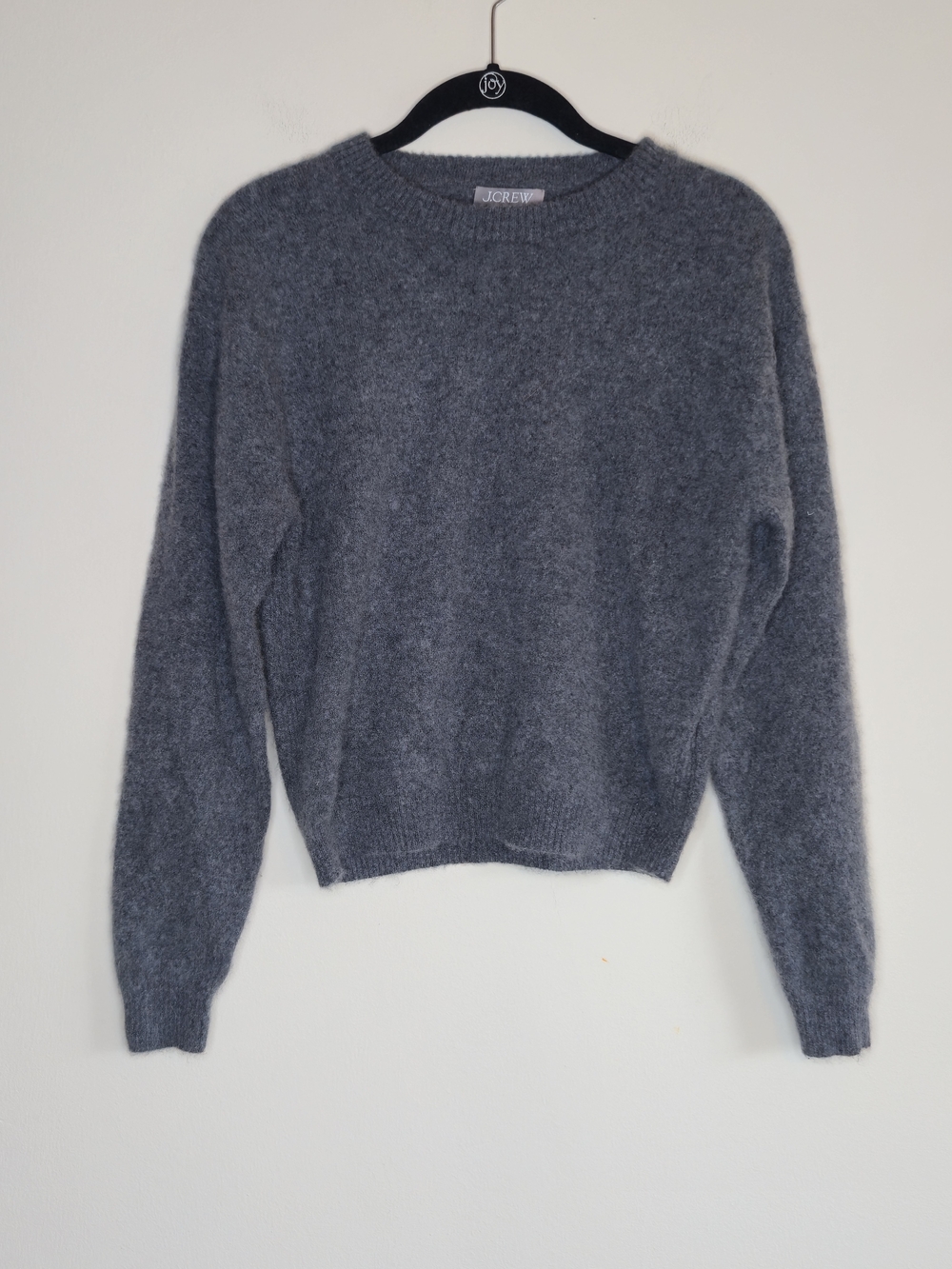 J.Crew 100% Cashmere Crewneck Sweater Heather Gray Size S Holiday 2025